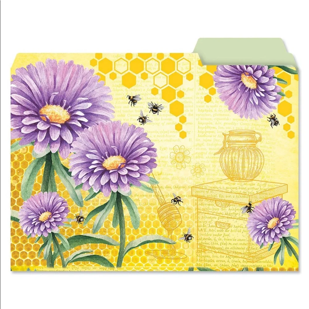 Bee Friends File Folders - Set of 24 (6 Designs) (619913)